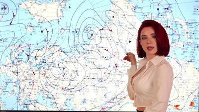 sweetie fox weather forecast presenter นักข่าวพยากรณ์อากาศ avฝรั่ง